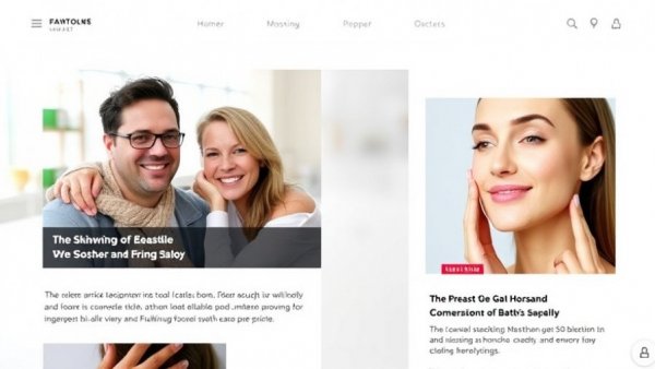 Magazine homepage showing health and wellness articles, vibrant layout