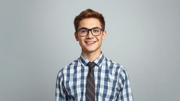 Smiling man in glasses and checked shirt portrait, Mohs Surgery Columbia.