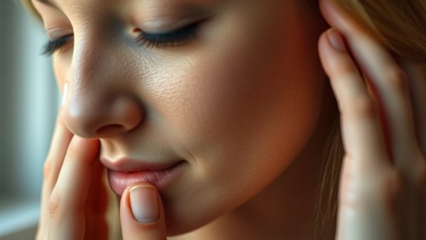 Masseter Botox treatment concept in a close-up facial image.