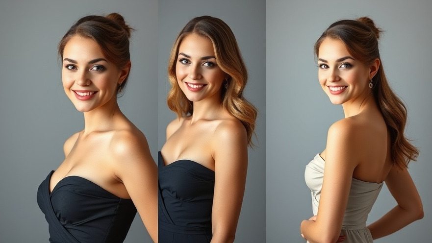 Stunning woman in elegant dress showcasing body contouring results after post-bariatric surgery.