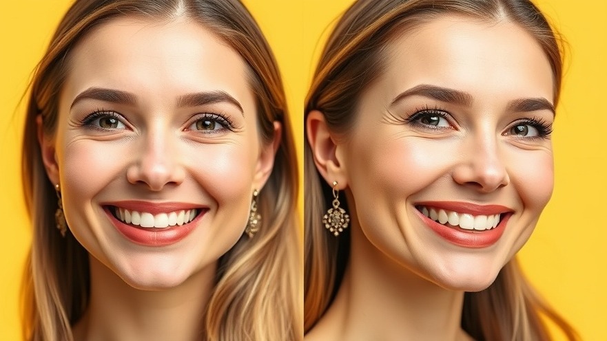 Before and after dermal fillers for overfilled face syndrome, showcasing youthful facial volume.