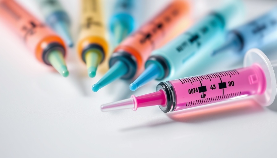 Syringes for multi-syringe treatments showing aesthetic results.