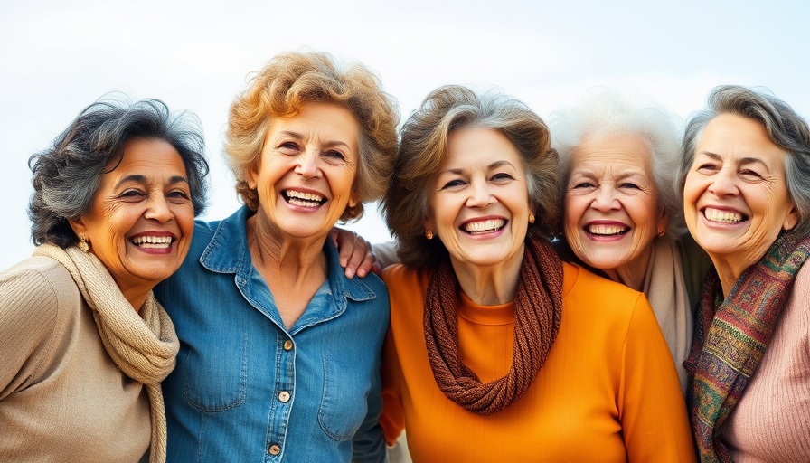 Diverse group of older women smiling together, representing Menopause and Perimenopause Care.