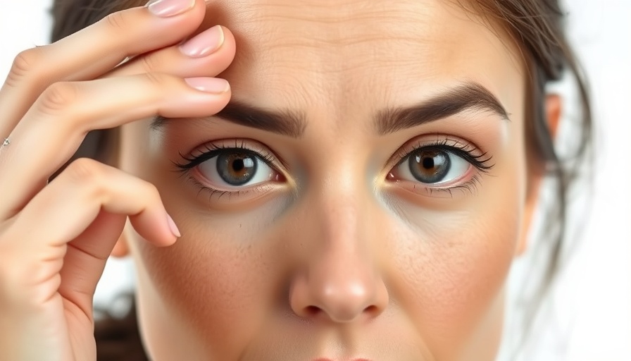 Woman examining forehead wrinkles, related to Botox Dosage Guide.