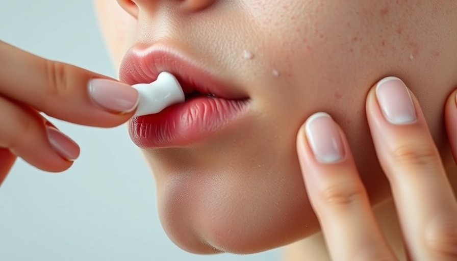 Best facial scar treatment applied to chin with acne scars.
