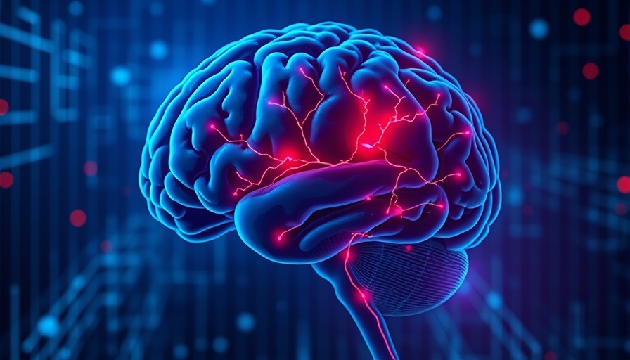 Digital illustration of brain with stroke emphasis related to lipoprotein(a) and stroke risk.