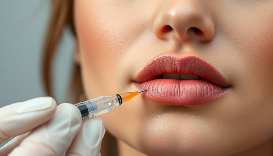 Botox® uses beyond wrinkles: close-up of injection on calm woman.