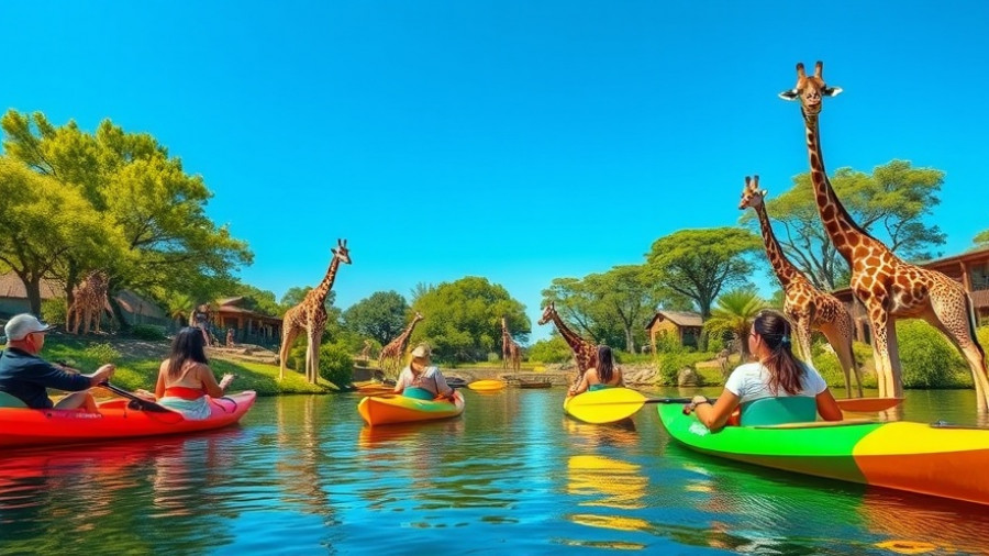 Florida Space Coast adventures with kayakers and giraffes.