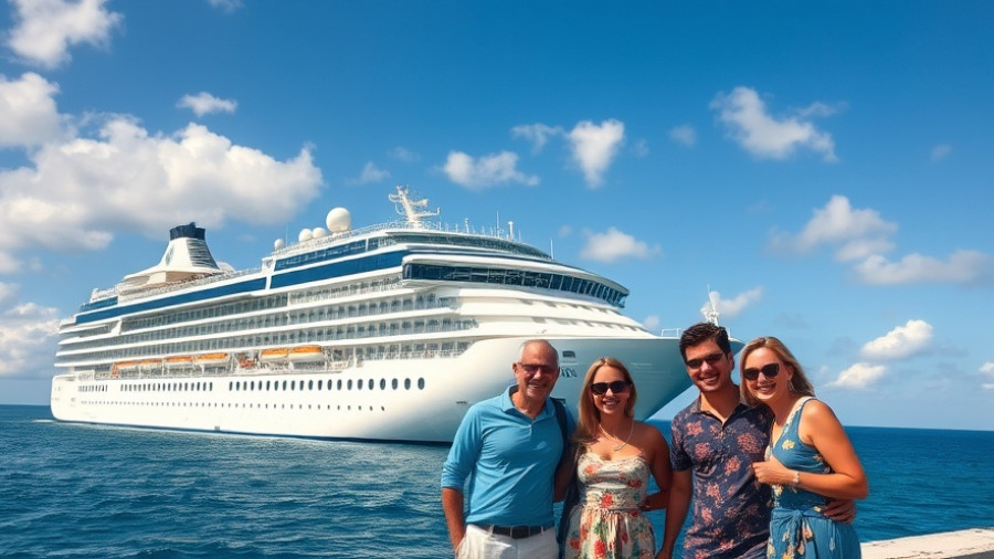 Royal Caribbean Icon of the Seas anchored with tourists in Miami