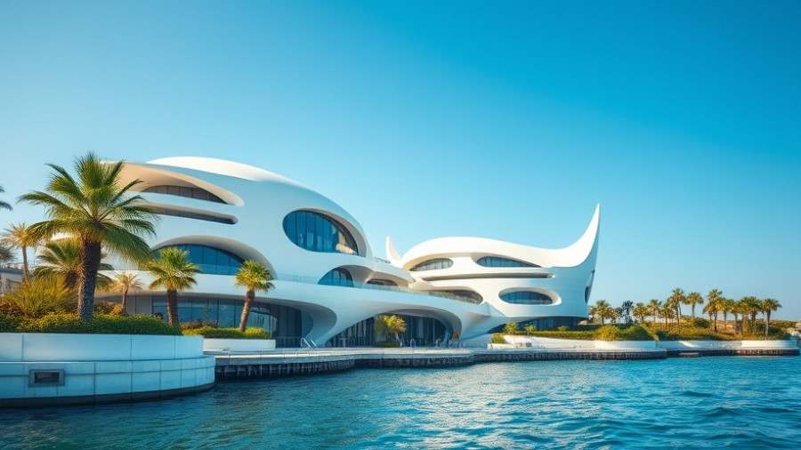 Futuristic museum complex by the sea for Natural History Museum Abu Dhabi Opening.