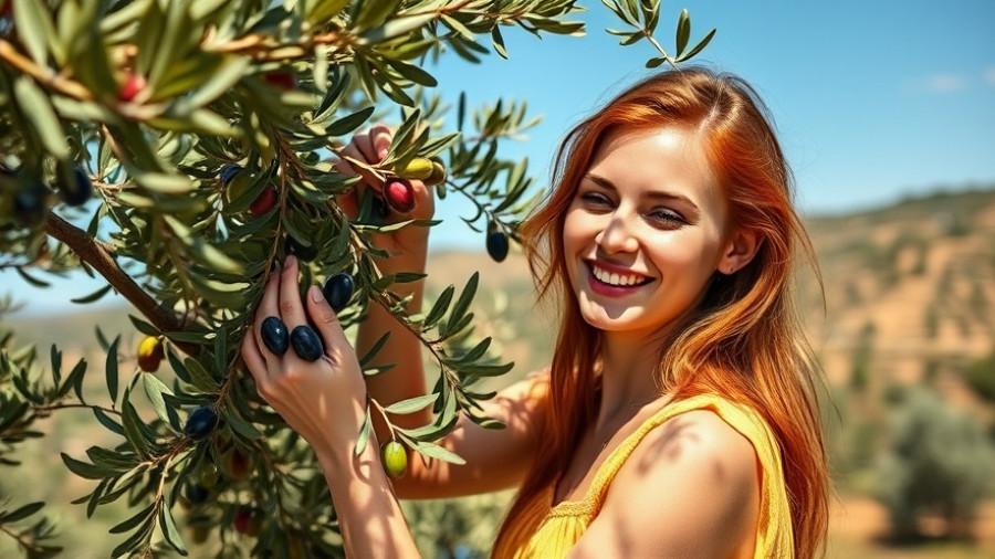 Woman picking olives on an Italian olive harvest adventure.