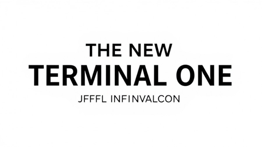 Logo for The New Terminal One at JFK Airport.