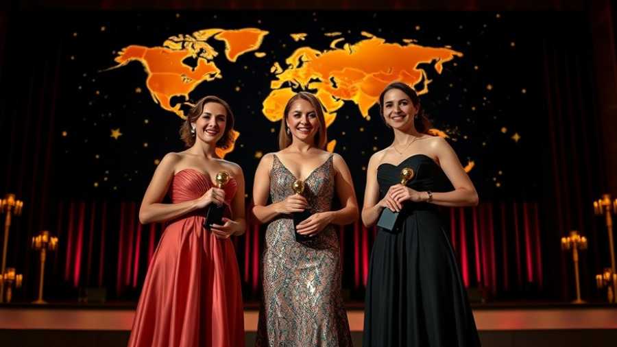 Award ceremony recognizing TAP Air Portugal as the best airline to Africa and South America.