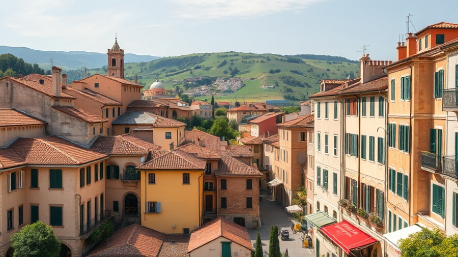 Charming Mediterranean town with historical budget travel places.