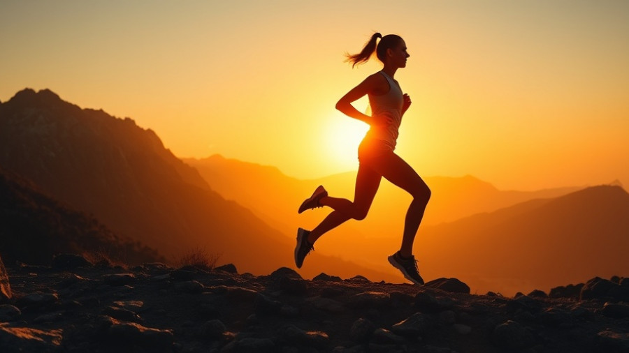 Silhouette of a runner at sunrise, exemplifying recovery days in fitness.