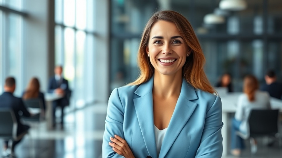 Professional woman at a conference, conveying a sense of ultra-luxury travel.