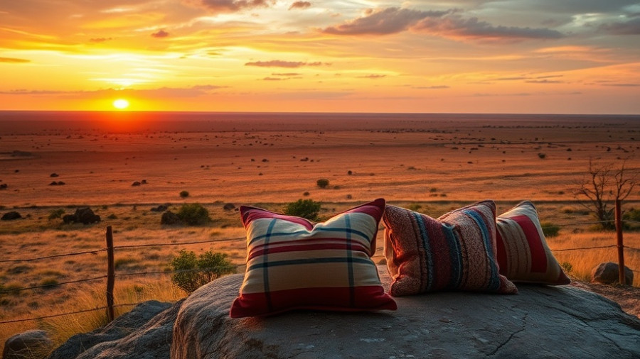 Scenic bucket list experience in East Africa with sunset and savanna.