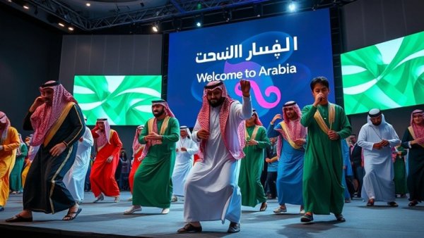 Saudi Arabia tourism news cultural performance at indoor event