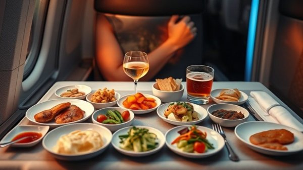 Virgin Atlantic seasonal inflight menu with diverse meal options.