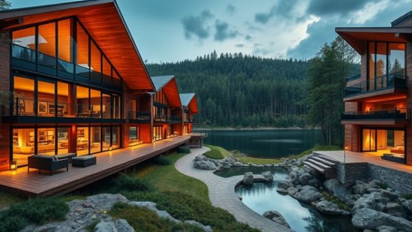 Ultra-luxury hospitality resort in Patagonia with modern design
