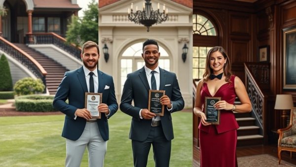 World Golf Awards 2025 winners proudly display trophies in elegant settings.