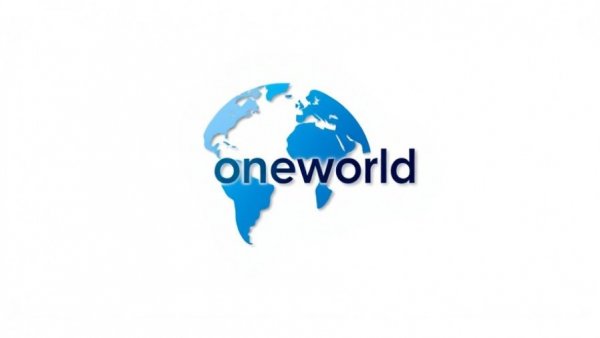 OneWorld logo, round the world travel 2026 theme.