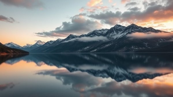 Dolomites adventure: serene lake, majestic mountains at sunrise.
