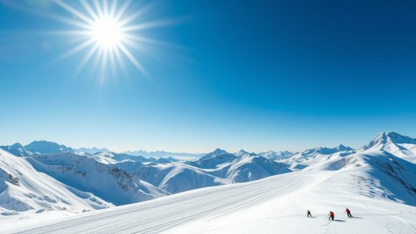 Skiers enjoying Tignes opening for ski season 2025 on sunny slopes.