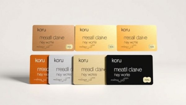 Koru loyalty programme Air New Zealand cards in bronze, silver, gold, platinum, and black.