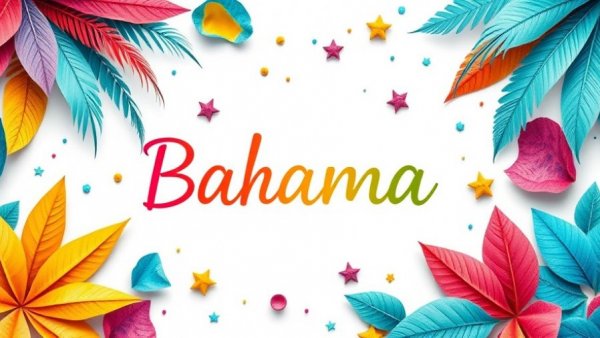 AI-powered travel planning Bahamas with colorful abstract design.