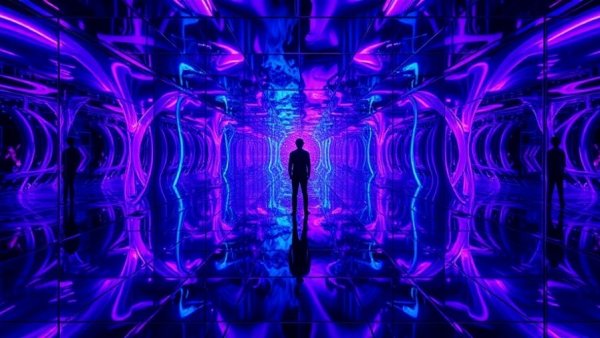 Immersive Twist Museum London experience with mirror reflections.