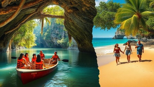 Puerto Princesa scenic boat tour and beach walk for family travel tips.