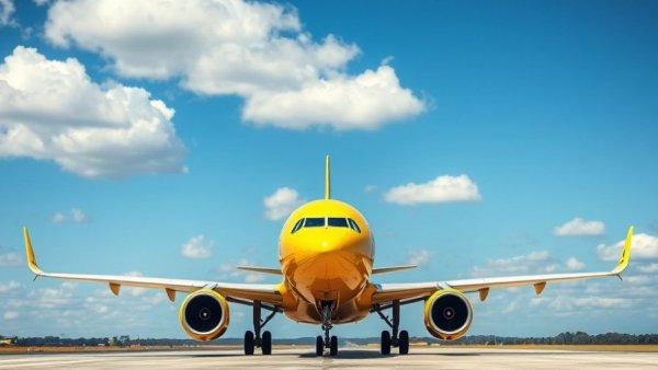 Spirit Airlines plane on runway for Black Friday deals.