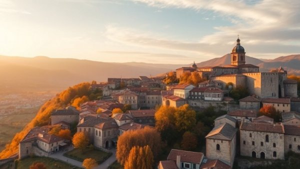AI-powered tourism in Rye with historic architecture and digital overlay.