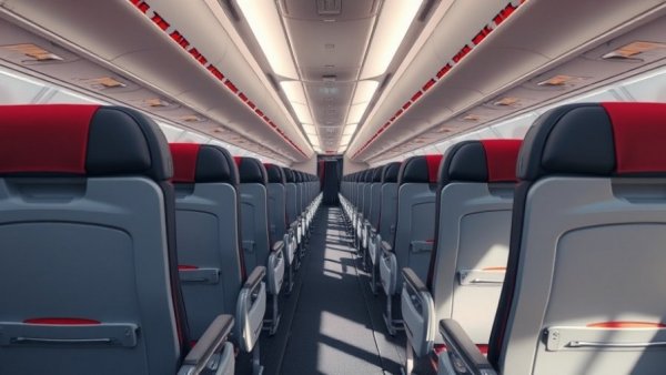 TAP Air Portugal new Premium Economy cabin interior with modern seats.