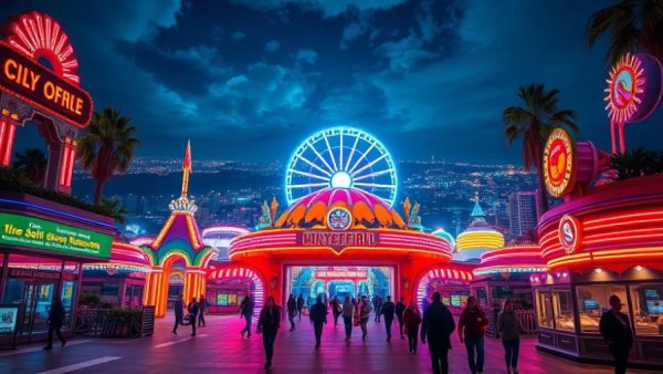 Riyadh Season 2025-26 Must-See Moments: Vibrant night scene at Beast Land.