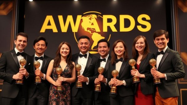 Emirates travel awards 2025 event ceremony with smiling winners.