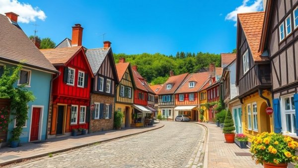 Charming European village scene illustrating how to pick a travel destination.