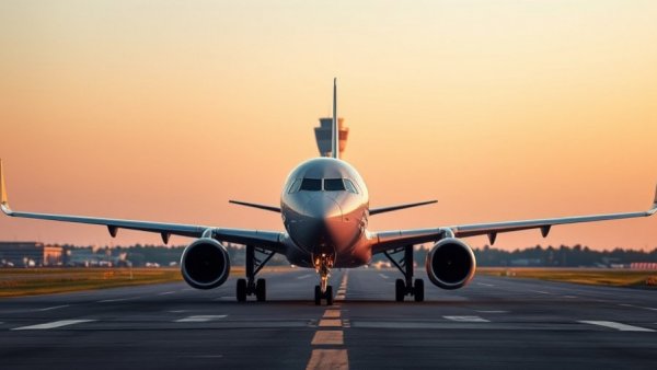 RwandAir airplane on runway at dusk symbolizing new route launch.