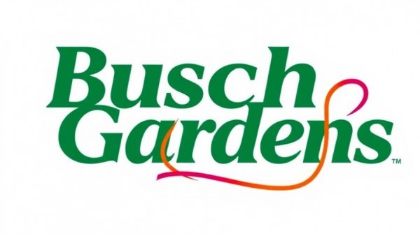 Busch Gardens logo on a white background for Christmas Town.