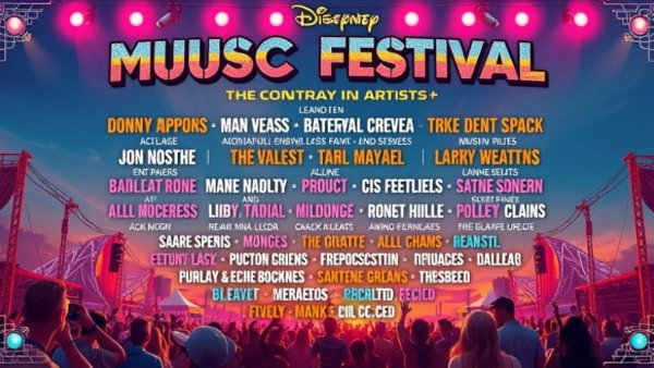 Vibrant festival poster for cultural events near me, highlighting artists and dates