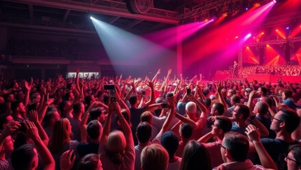 Lively crowd surfing at a concert, capturing the essence of family live music experiences 2026.