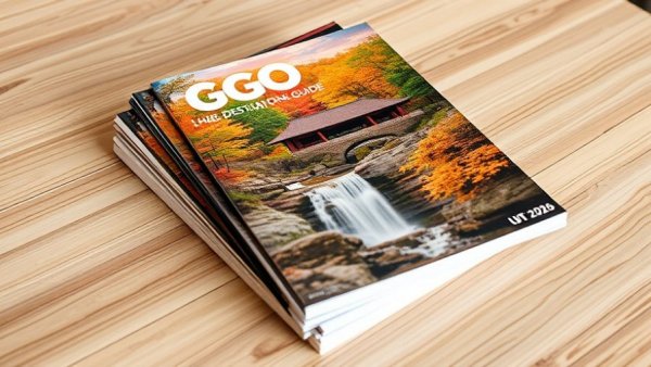 GO Laurel Highlands 2026 Destination Guide brochures with Fallingwater cover.