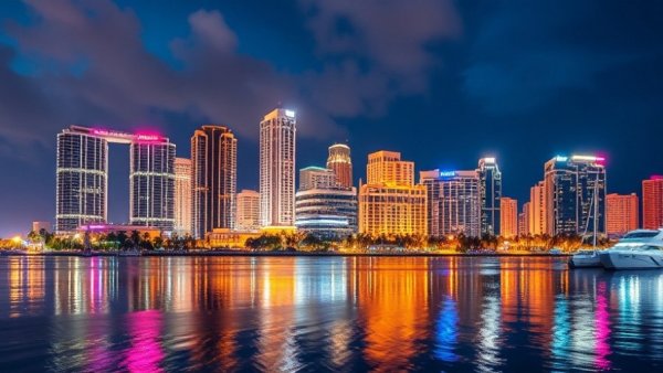 Miami nightlife experiences captured in a vibrant city skyline.