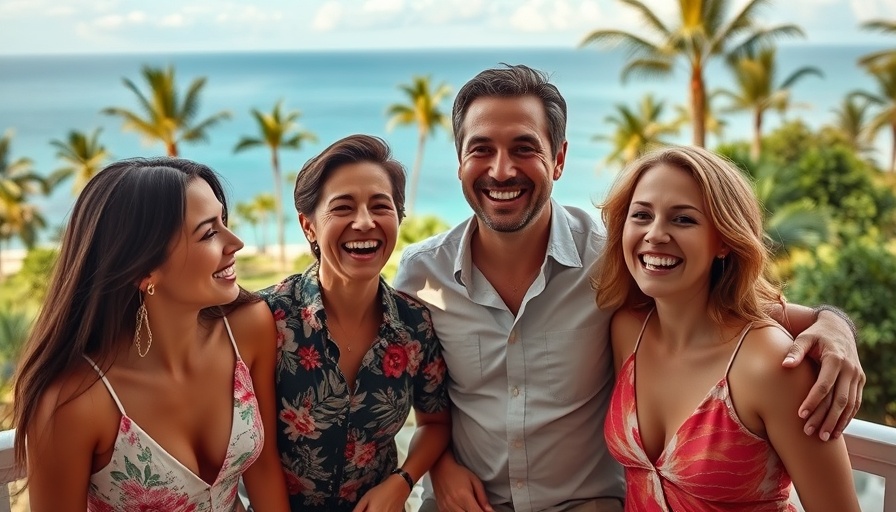 Luxury family travel partnership enjoying elegant resort.