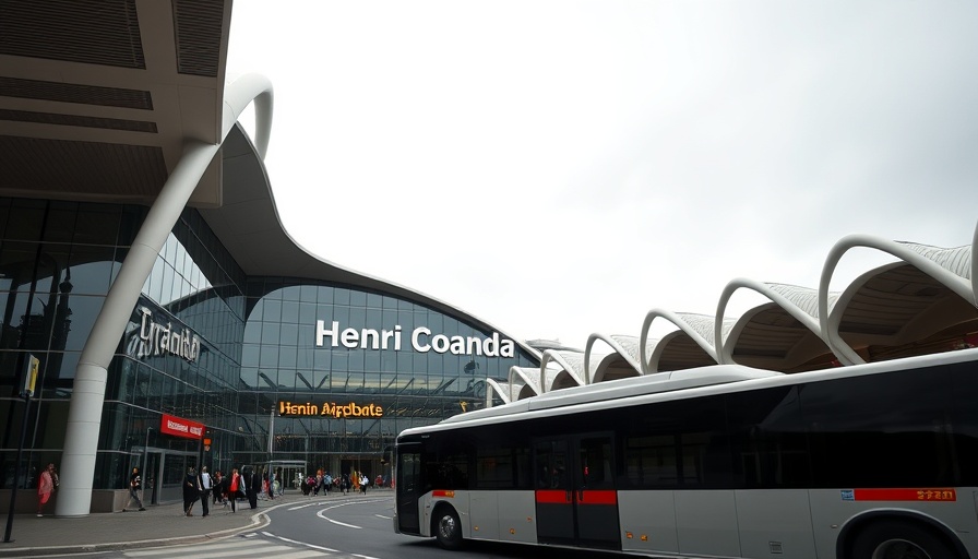 Henri Coanda Airport terminal exterior, travelling tips