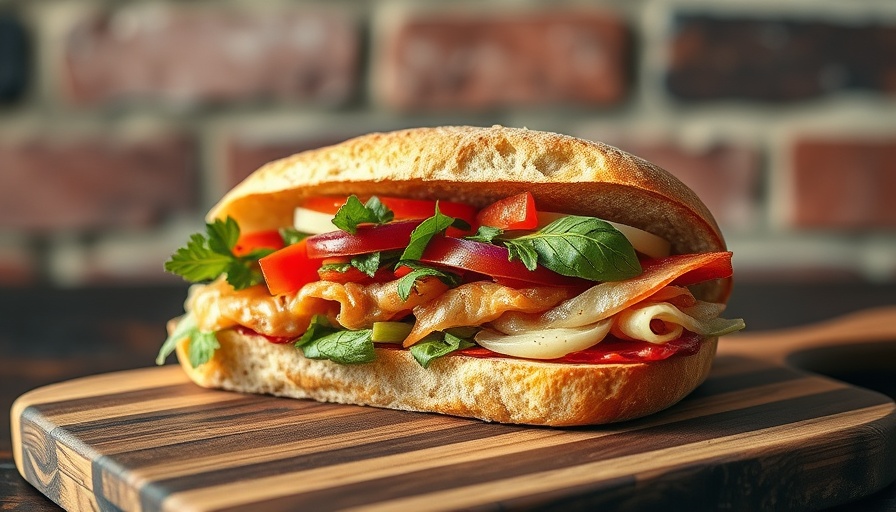 Mouthwatering sandwich in Cape Town culinary capital setting.
