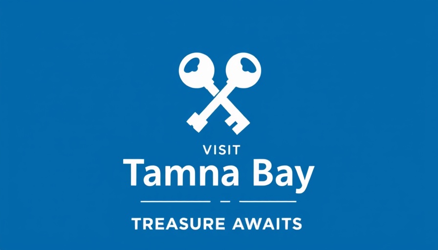 Tampa Bay tourism logo with crossed keys and text for Tampa 2030 annual gathering.
