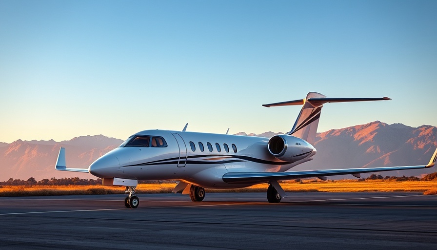 Private jet on runway with mountain backdrop, fractional ownership private aviation.