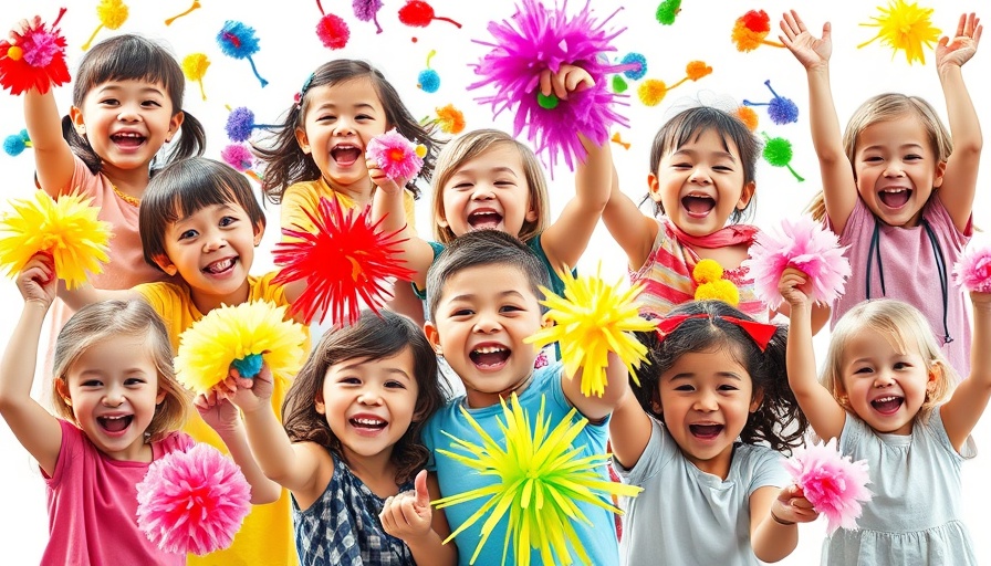 Exciting pom-pom activities for fun family activities.